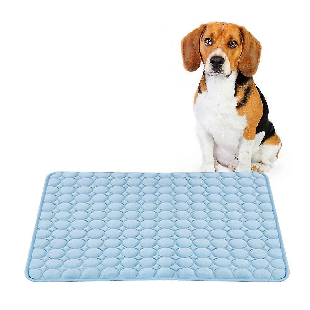 Pet Cool Pad for Pets Blue Breathable Summer Cooling Blanket