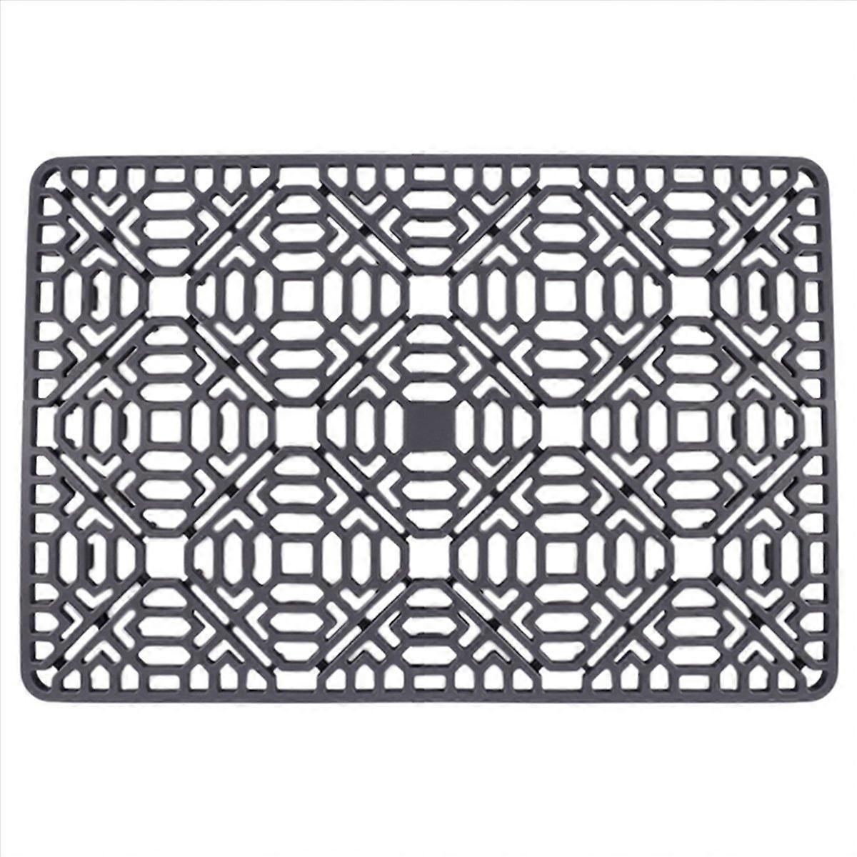 Sink Mat Kitchen Sink Protector for Bottom,Silicone Grey Non-Slip