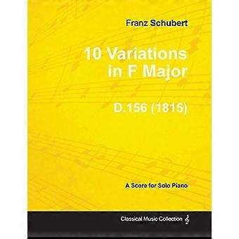 10 Variationen in F-Dur D.156-Für Klavier solo (1815)