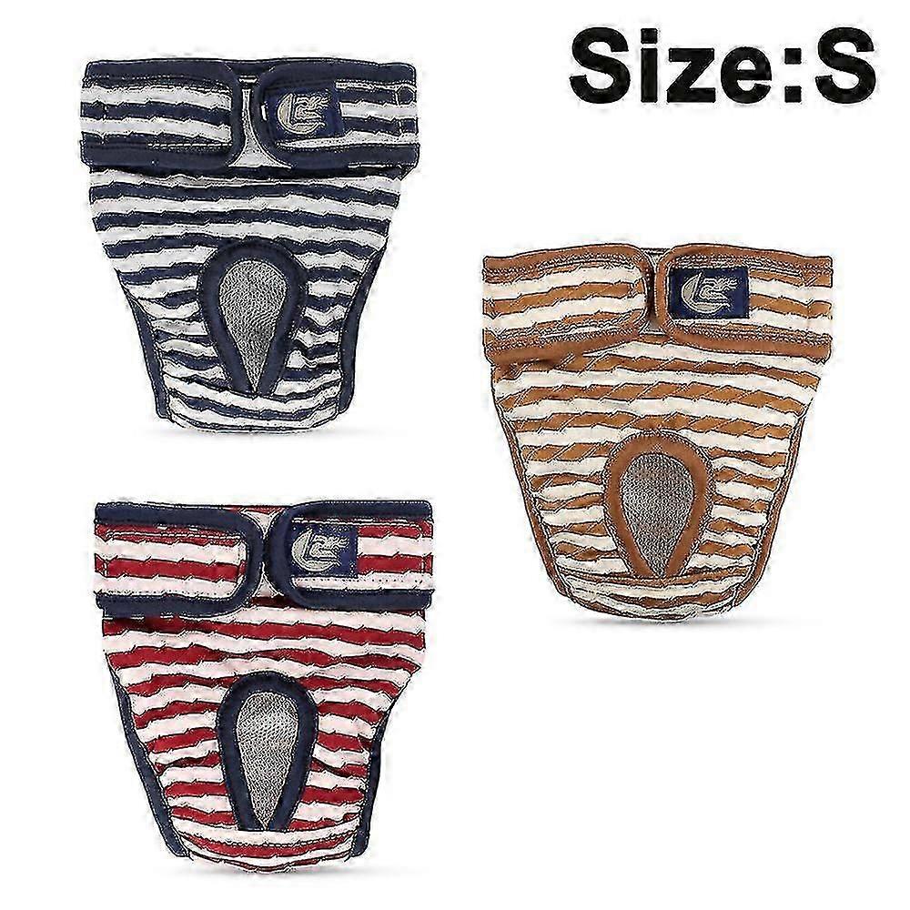 3 Pack Washable Female Dog Diapers, Reusable & Comfortable