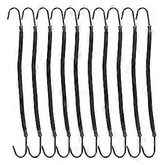 20Pcs Pferdeschwanz Haken Stirnband Haarkralle Haarklammern Gummibänder Haarstyling Haargeflecht (Schwarz)