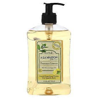 A La Maison de Provence, Vloeibare Zeep Voor Handen &Body, Provence Citroen, 16.9 fl oz (500 ml)