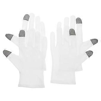 Schlafhandschuhe, Baumwollhandschuhe zur feuchtigkeitsspendenden Verwendung, 2 Paar