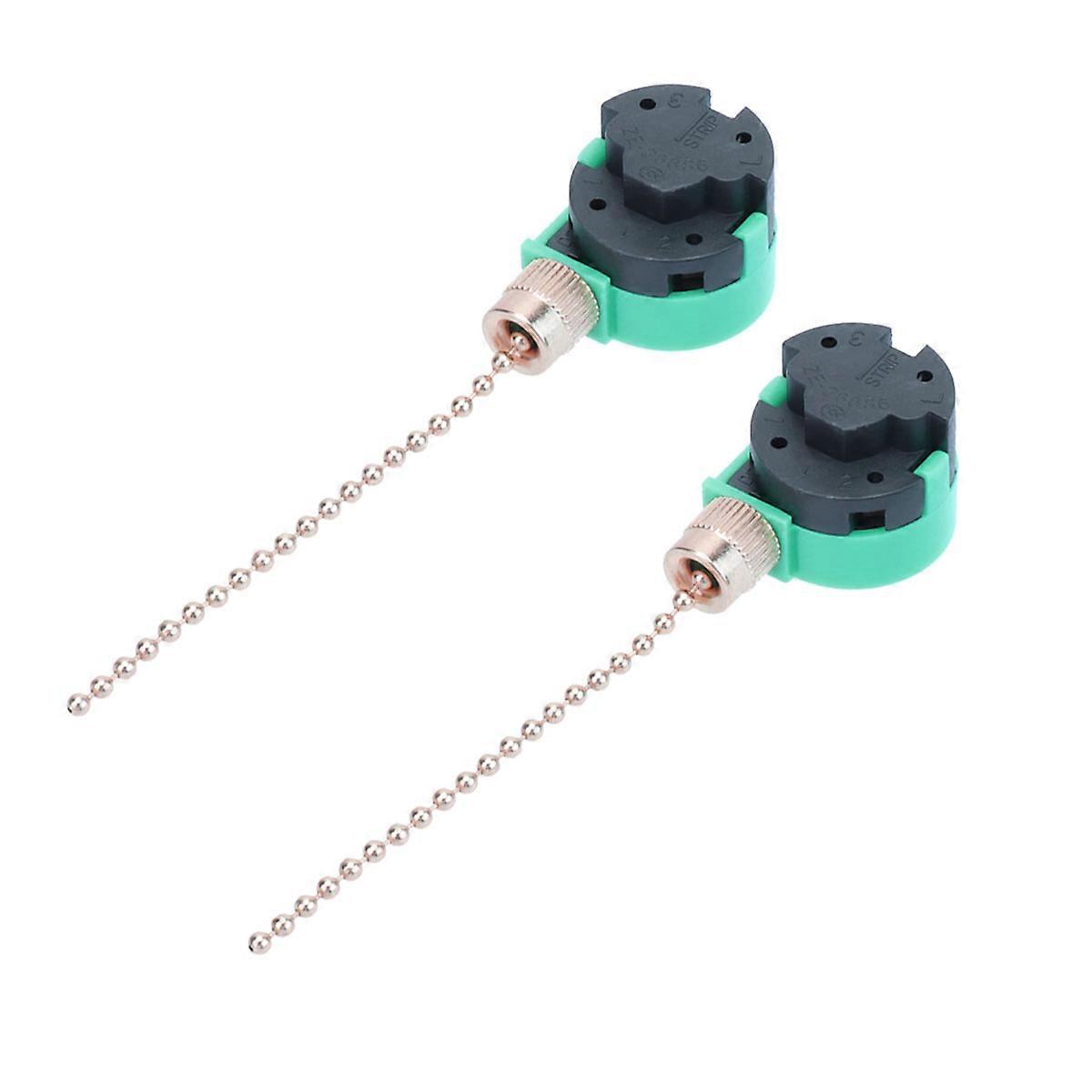 Adjustable Ceiling Fan Pull Chain Regulator for 2Pcs 3 Speeds