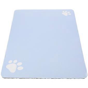 Sky-Blue Pet Feeding Mat for Water Bowl 1 Piece Durable Mat