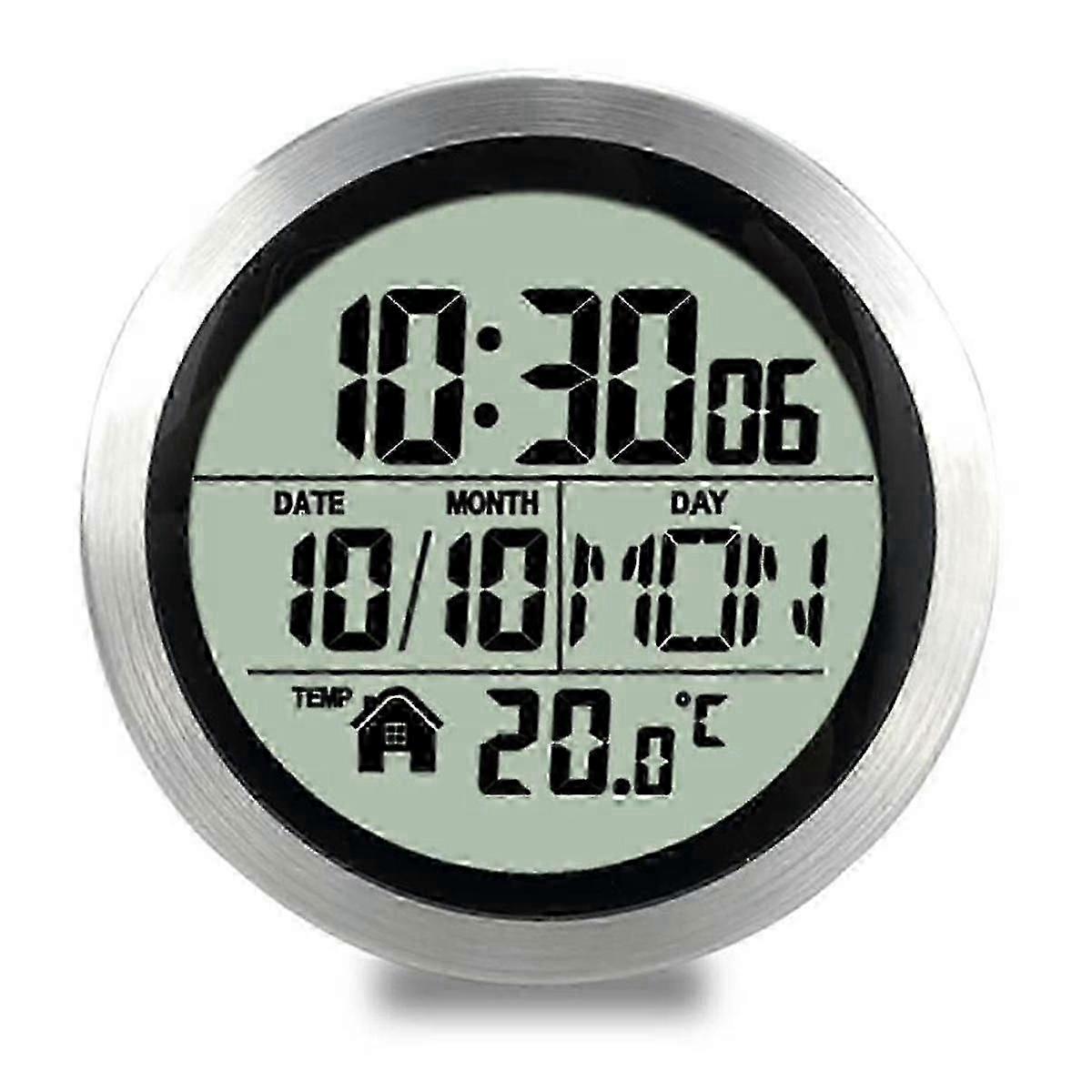 Digital Shower Clock Waterproof, Bathroom Timer Clock, Digital Kitchen Wall Clock, No Punching Suct--