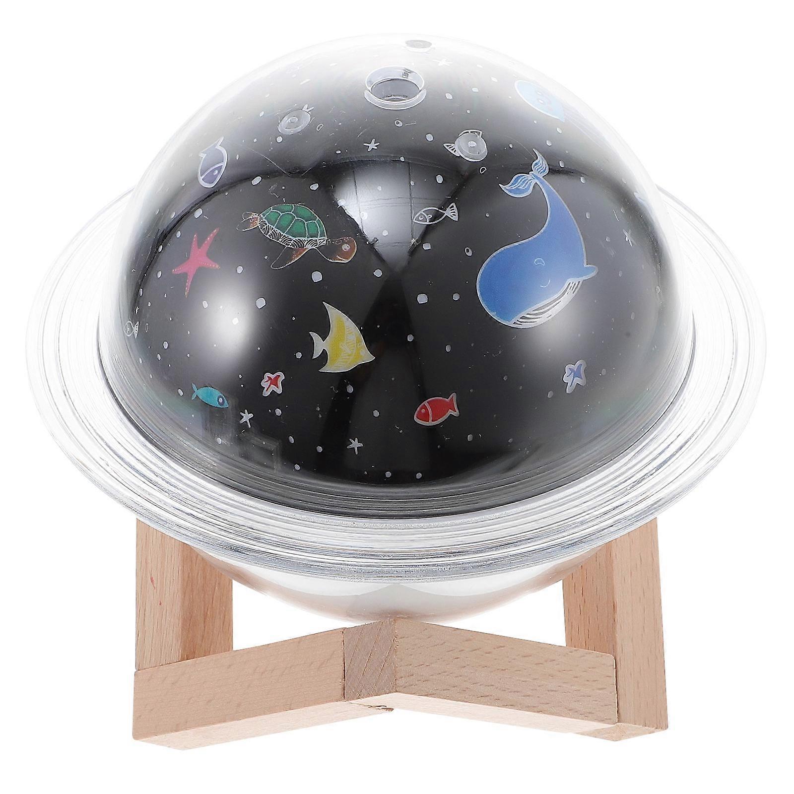 Desktop Humidifier Ocean LED Night Light 1Set Essential Oil Diffuser