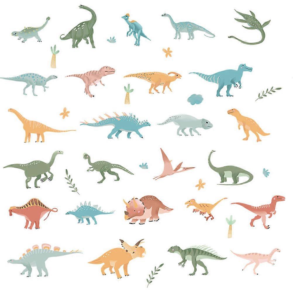 Dinosaur Wall Sticker for Decor Featuring Cartoon Pattern
