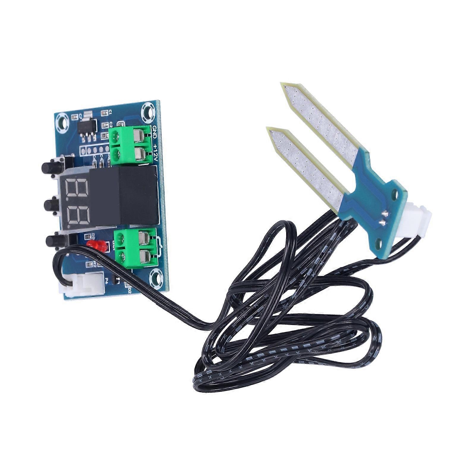 Humidity Controller Module Soil Sensor Automatic Irrigation Digital Display XH‑M214 DC12V