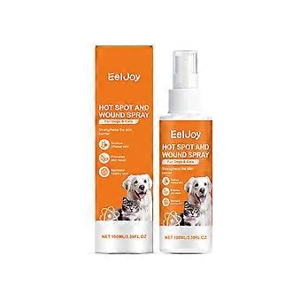 Spray per la cura della pelle di cani e gatti, spray per la toelettatura quotidiana, delicato su pelo e pelle, 100 ml.