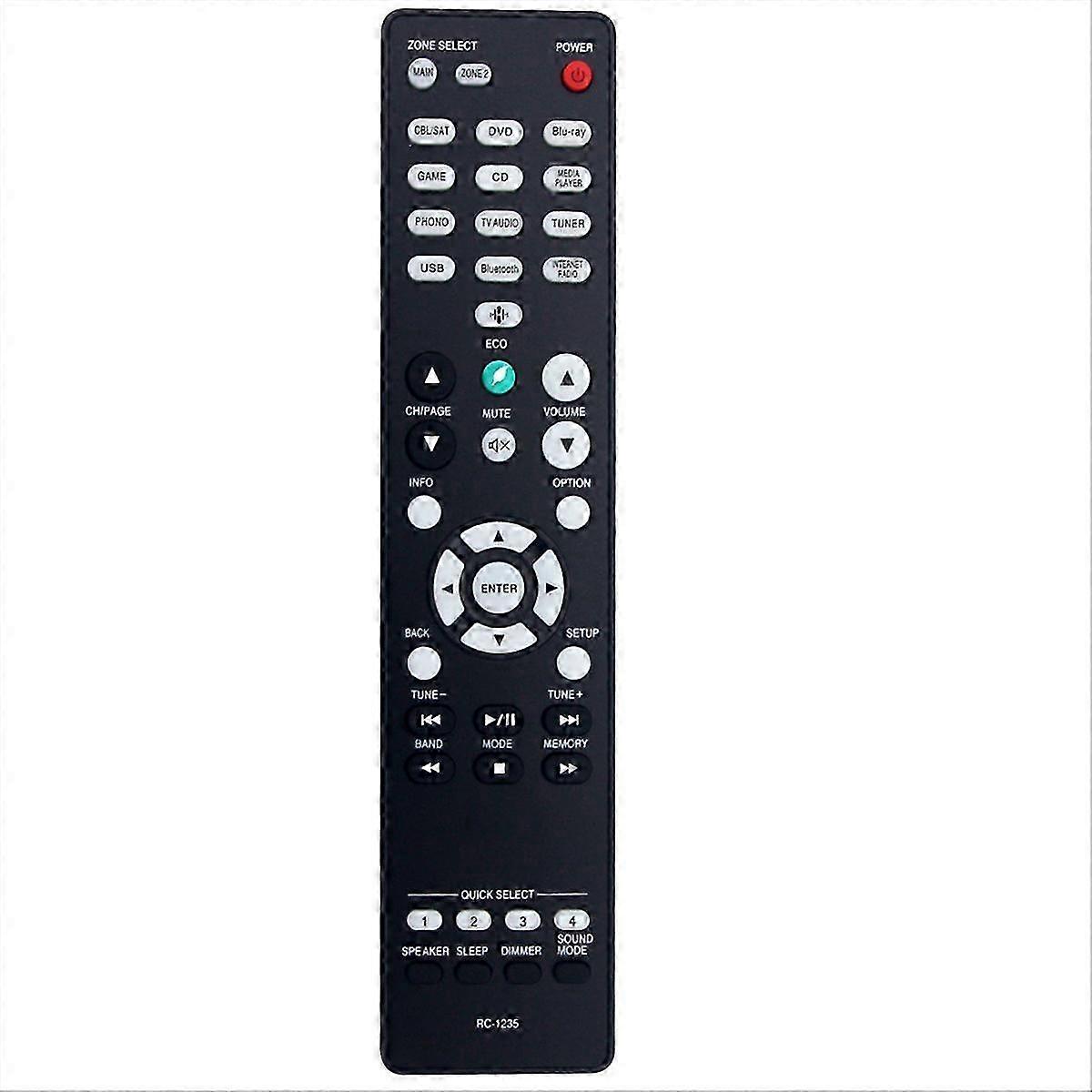 RC-1235 Replaced Remote Control compatible with Network Stereo Receiver