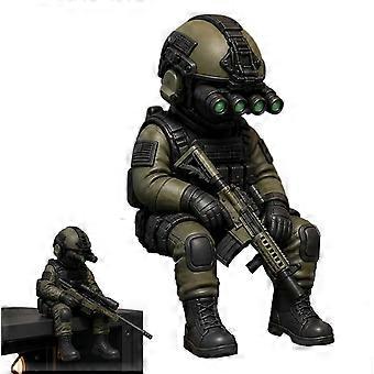 Tactical Mini Soldier Figurine, Hyper-Realistic Military Soldier Decor, 3 Inch Tactical Sniper Mini Figurine, Desk Decor for Gamers, Military Fans & P
