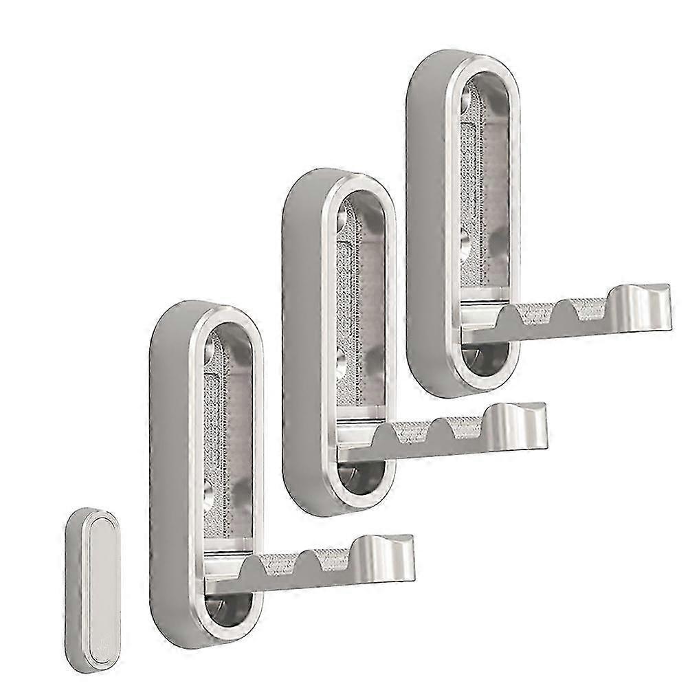 No Drill Suction Wall Hooks Silver