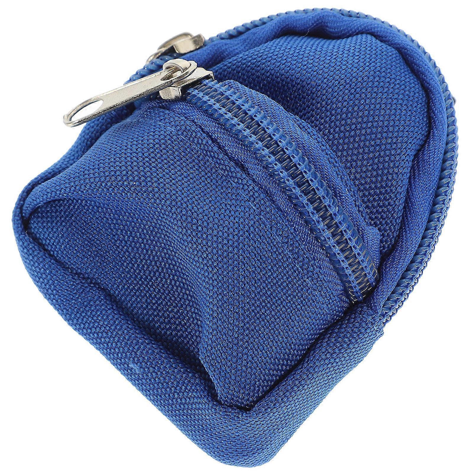 Miniature Doll Backpack Model for Mini House Decor Blue
