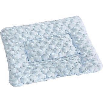 Kühlmatte für Kleintiere, rutschfeste, waschbare Liegefläche aus Eisseide, temperaturregulierende, weiche Käfigbodenabdeckung, 21 x 16 cm, geeignet für Rennmäuse und Mäuse.