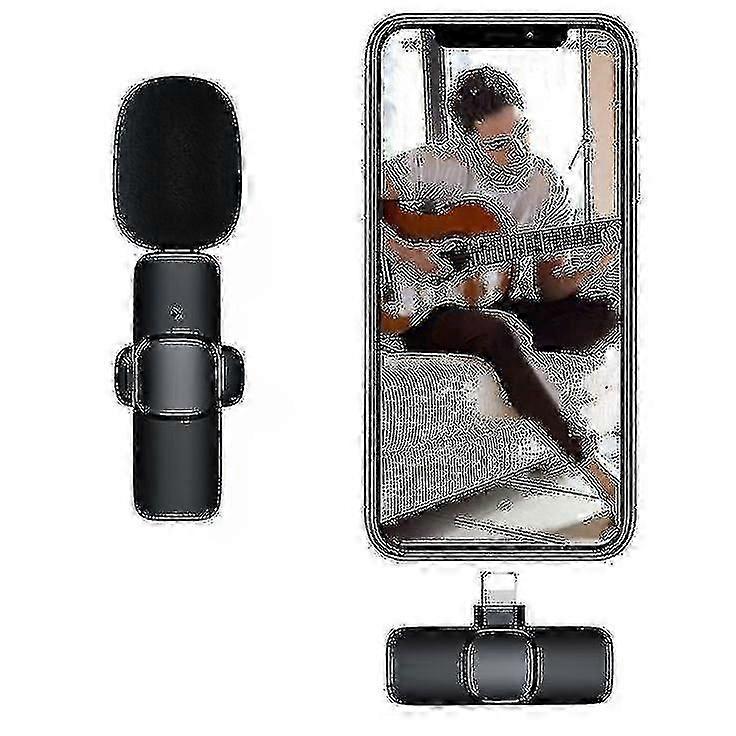 Wireless Microphone For Iphone Ipad, Wireless Lavalier Microphone With Noise Reduction Automatic Synchronization Function