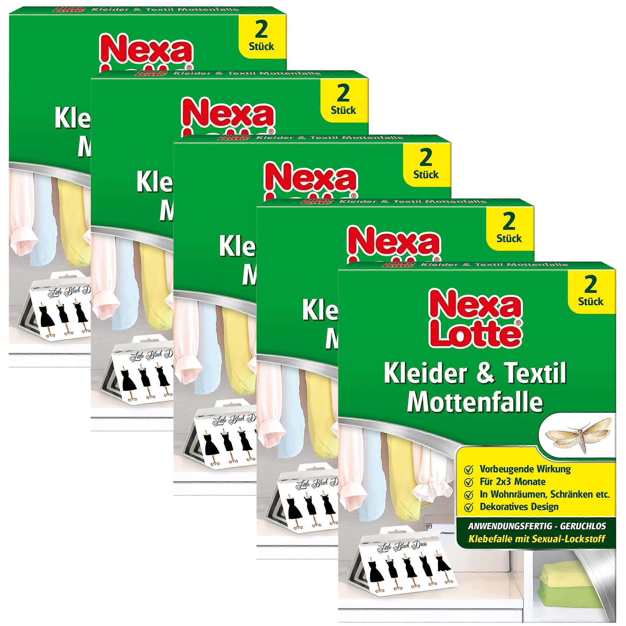 5 x NEXA LOTTE® Clothes & Textile Moth Trap, 2 pieces