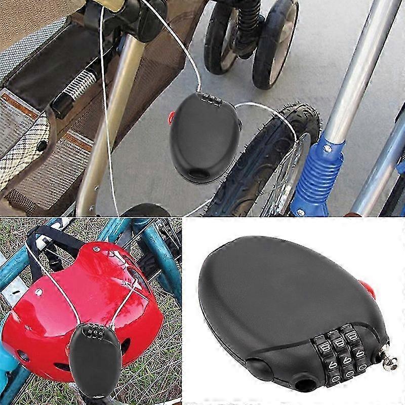 Mini antivol de vélo multifonction avec câble à code pour usage cycliste