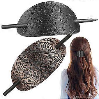 2pcs Bun Hairpins Simple Hair Sticks Hair Styling Clip Fashion Girl Hehead