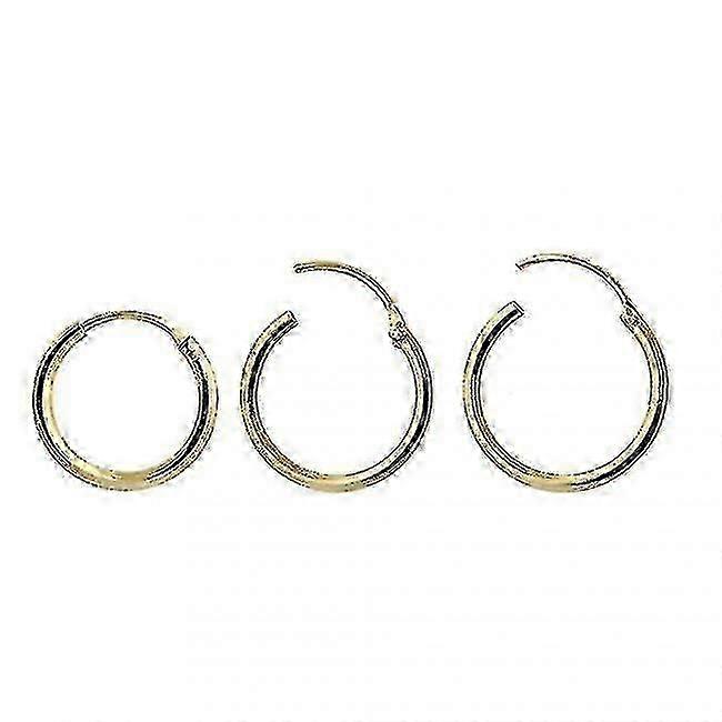 9k Gold 10mm Segment Hoop Nose Ring