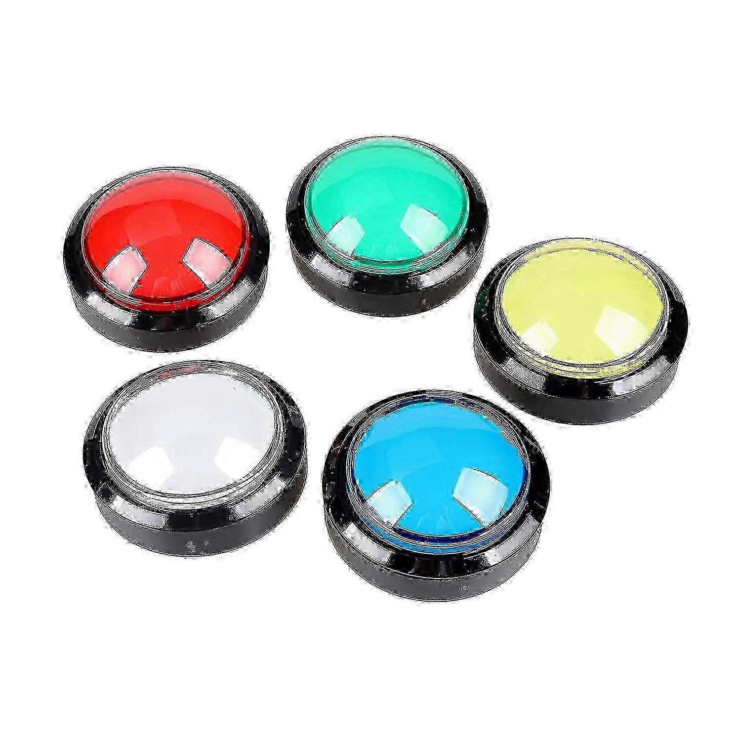 5x Buttons 60mm Dome 2.36 Inch Led Button With -switch For Machine Console
