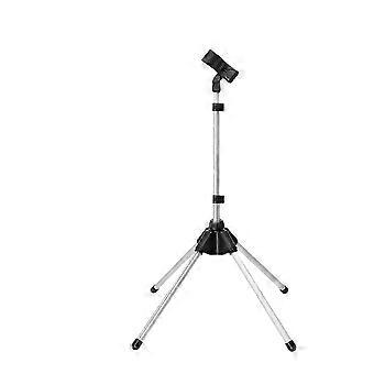 Adjustable Hair Dryer Stand, 29-59 Inch Hair Dryer Holder with Tripod and Universal Clip, 360-Degree Rotating