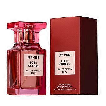 JTF MISS Lose Cherry Eau de Parfum 50ml Damesgeur, Roze Parfumfles met Geschenkdoos