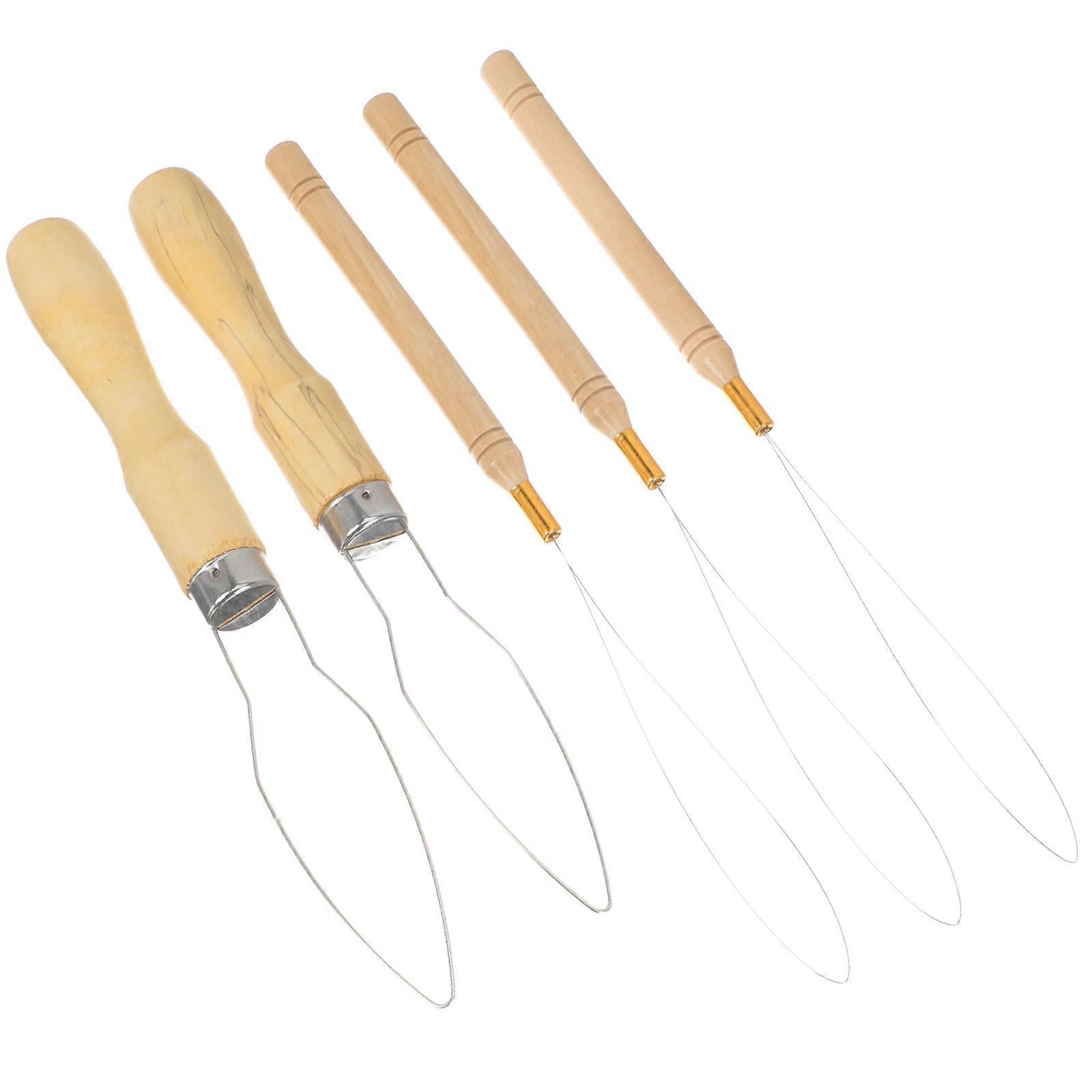 5pcs Threading Apparatus Sewing Bead Threader Thread Inserter Household Threading Tool