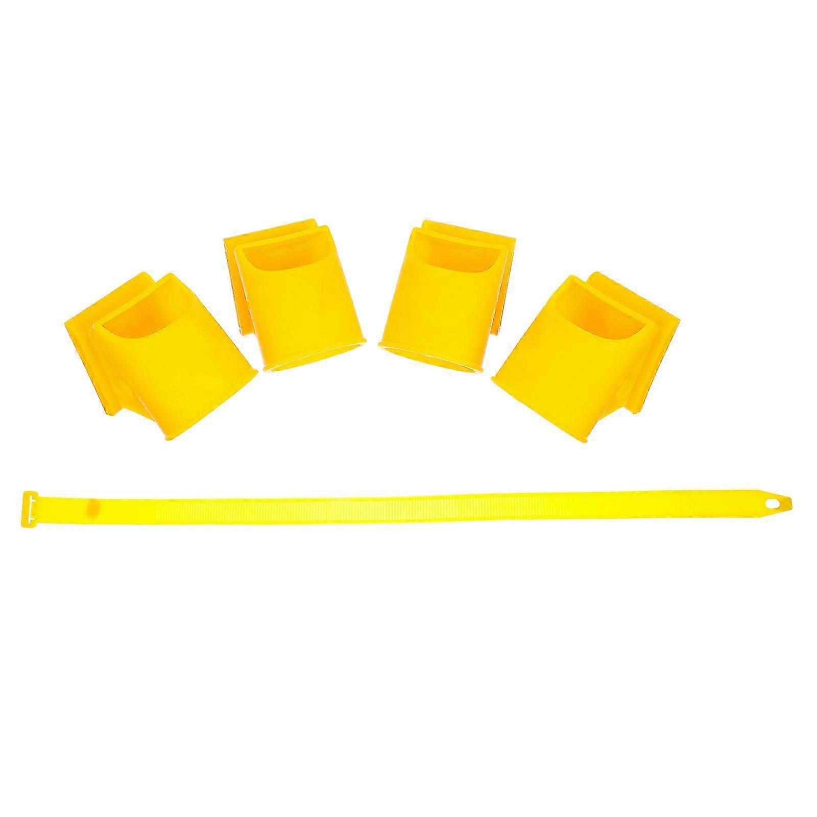 1 Set Big Tree Growing Support Practical Tree Windproof Fixing Plastic Cups Orange