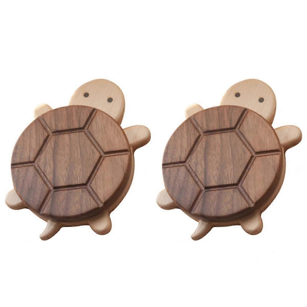 Solid Wood Insulation Mat Cute Turtle Shape Kettle Tea Coaster Tableware Anti-Scald Table Ornaments
