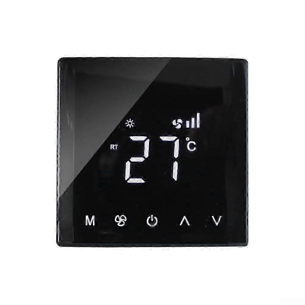 Smart Thermostat with LCD Touchscreen, Curved Display, Programmable Timer & Interference Reduction