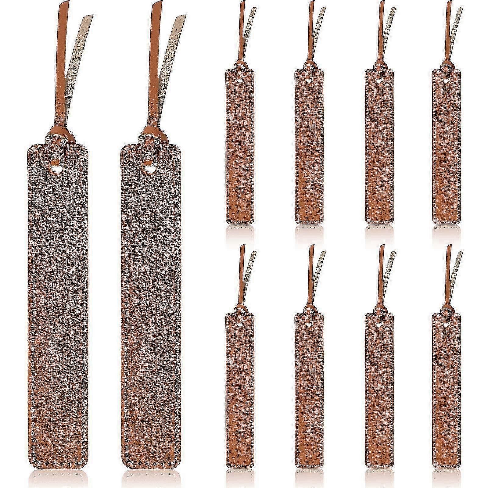 Handmade Leather Bookmarks, Material, Page Markers for Readers