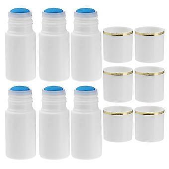 Cosmetic Daub Bottles for Storage with 36Pcs White Sponge Sponge Heads