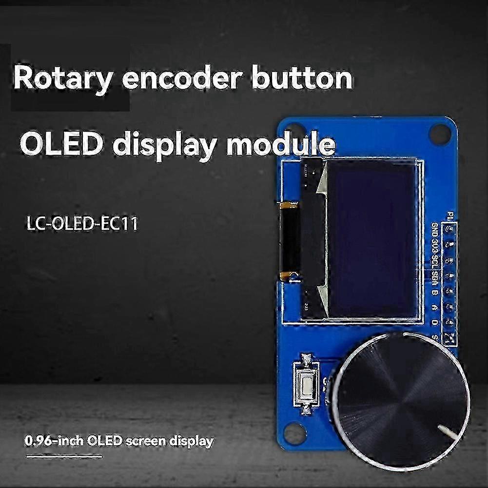 A 0.96 Inch OLED Display Module with Buttons and an EC11 Rotary Encoder IIC Interface LCD Screen.