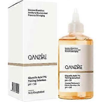 Glykolsäure 7% Peeling-Toner, Gesichtspeeling, Strafft und glättet die Poren, spendet Feuchtigkeit und reduziert den Hautton, Täglicher Toner macht den Hautton mehr E