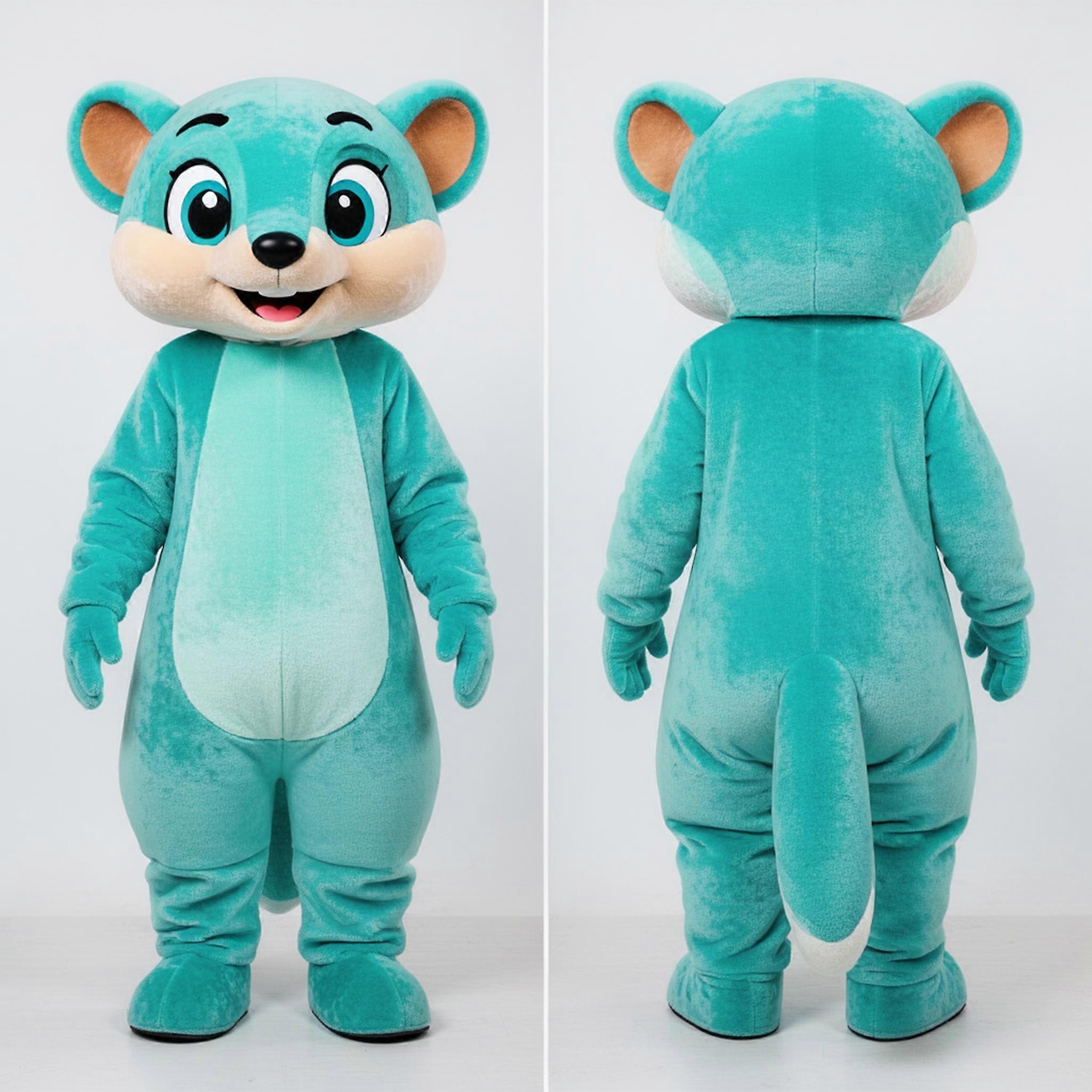 MASTICOT Turquoise Playful Mongoose Mascot