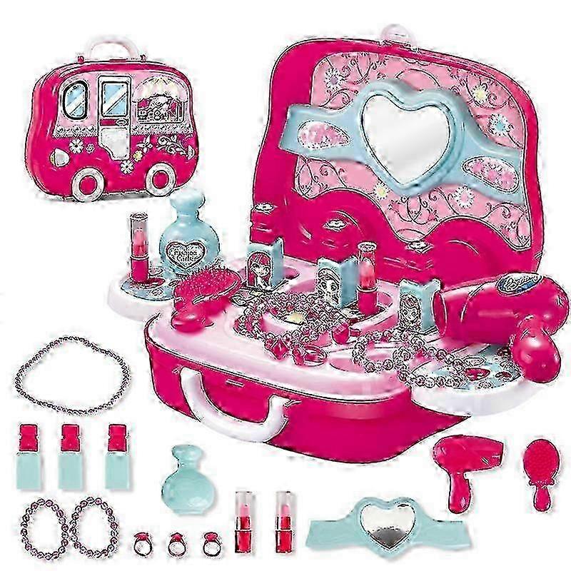 2025 Makeup Kit Fun Simulation Makeup Toy Assorted Makeup Tool Suitcase Design