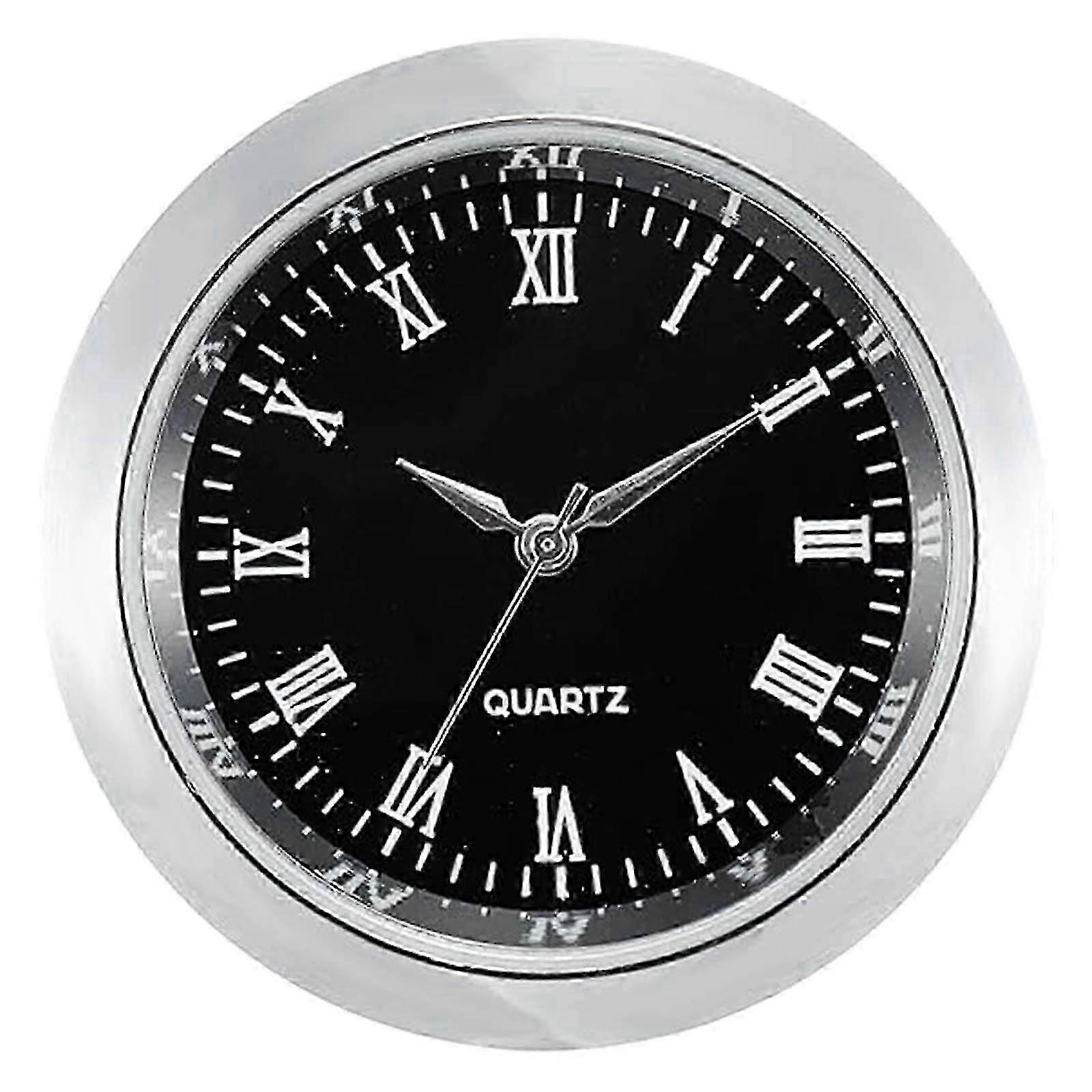 36mm Clock Insert Movement Round Clock Head Inlaid Time Display for Crafting Decorating