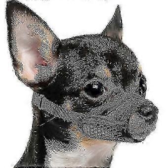 Breathable Mesh Muzzle for Short Snout Brachycephalic Dogs, Anti-Biting, Ideal for Vet Visits, Grooming, Small Medium Dogs
