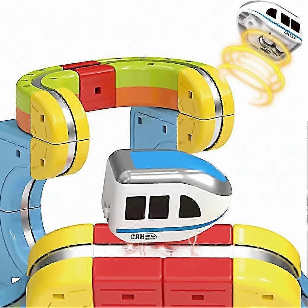 DIY Magnetic Rail Train Toy