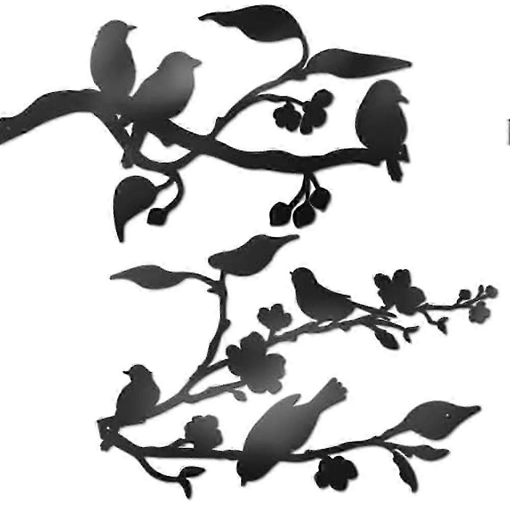 Black Birds Wire Wall Decor