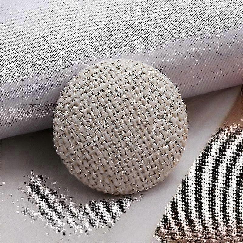 Fabric-Covered Round Buttons 10 Pack