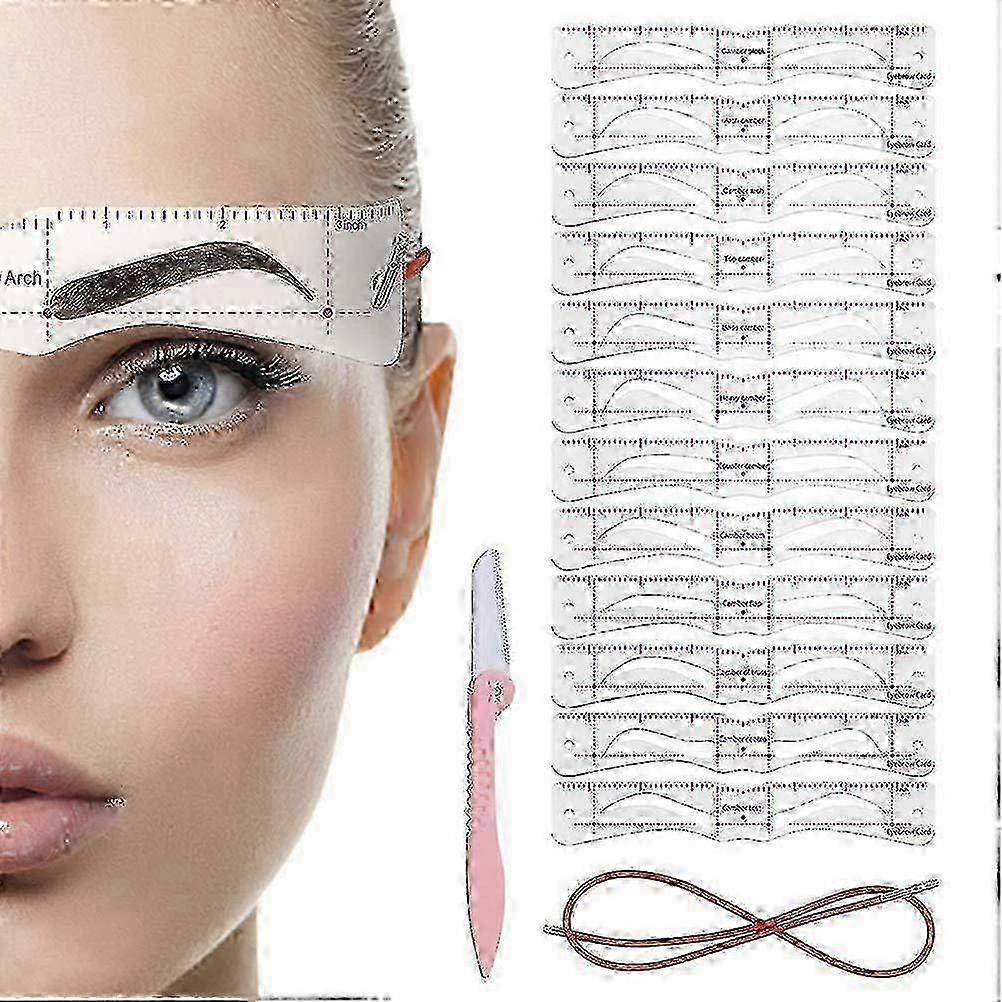 PEVA Eyebrow Stencil Kit With Strap