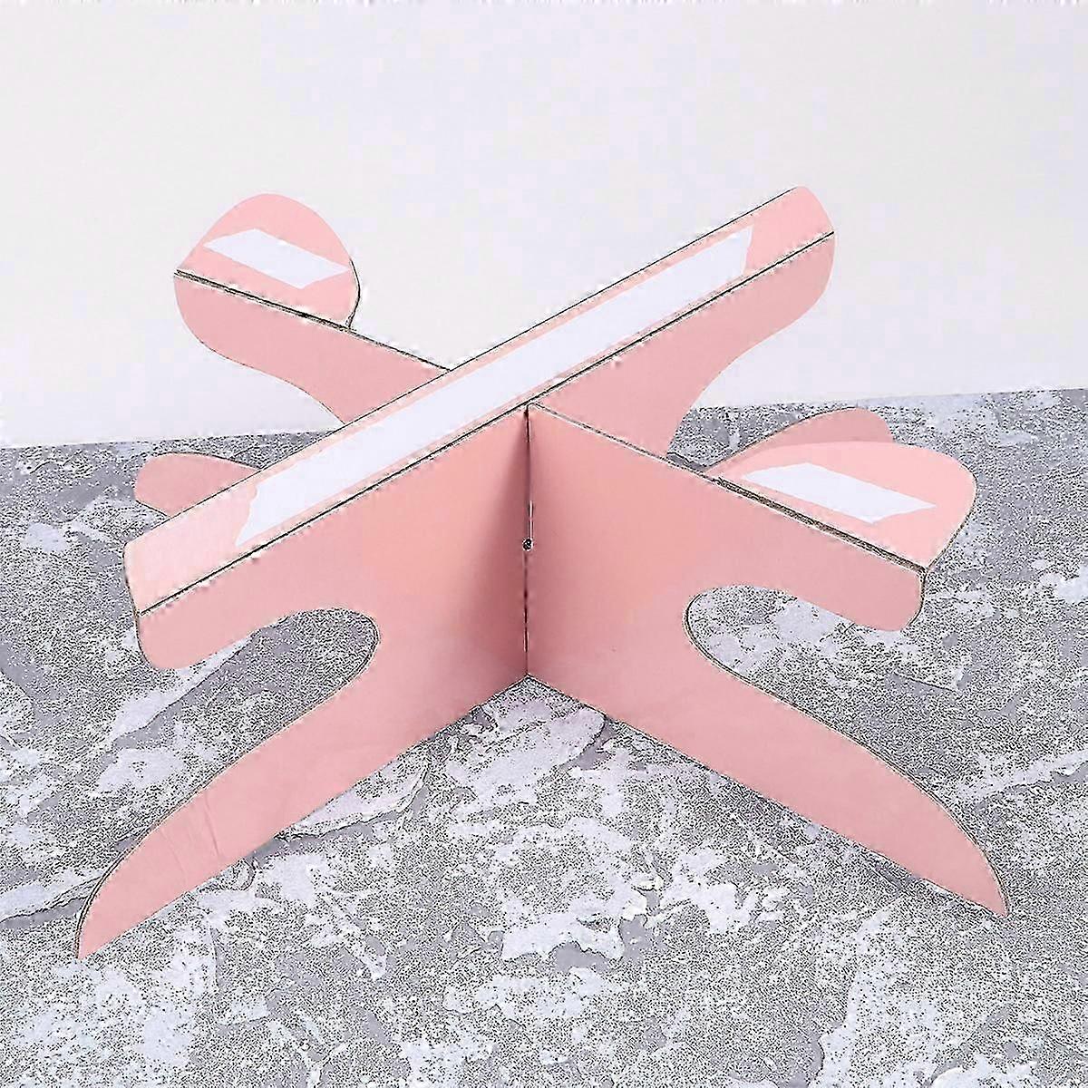 Disposable Pink Round Dessert Stand
