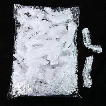 100 Pack Single-Use Shower Caps compatible with Hair Protection