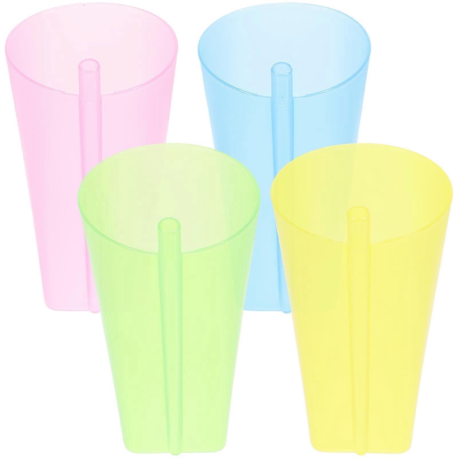 Kids Straw Cups Multi-Function Juice Cups for Camping 4Pcs