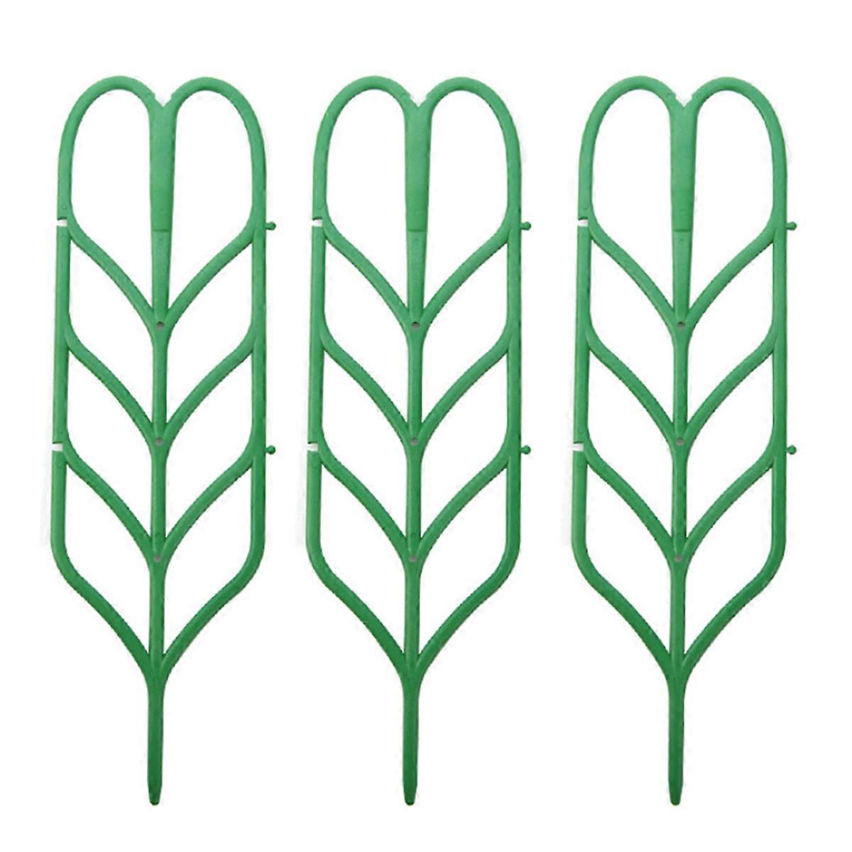Leaf-Shaped Stackable Garden Trellis for Climbing Plants