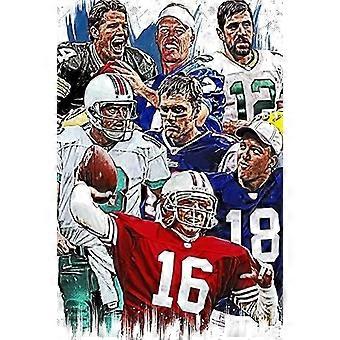 Top Football Quarter Back Legend Players Jigsaw PuzzleHome Decor GYU532