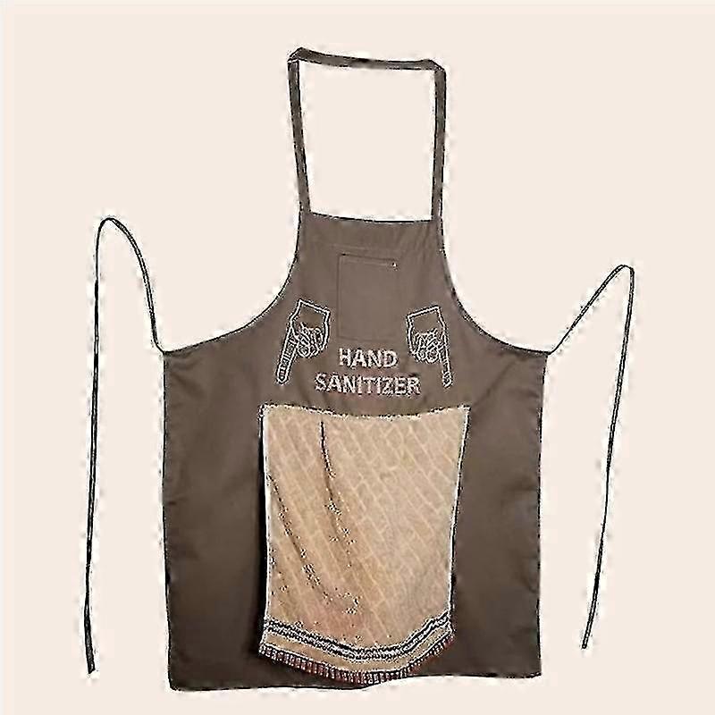 Funny Chef Apron With Concealed Prank Pocket