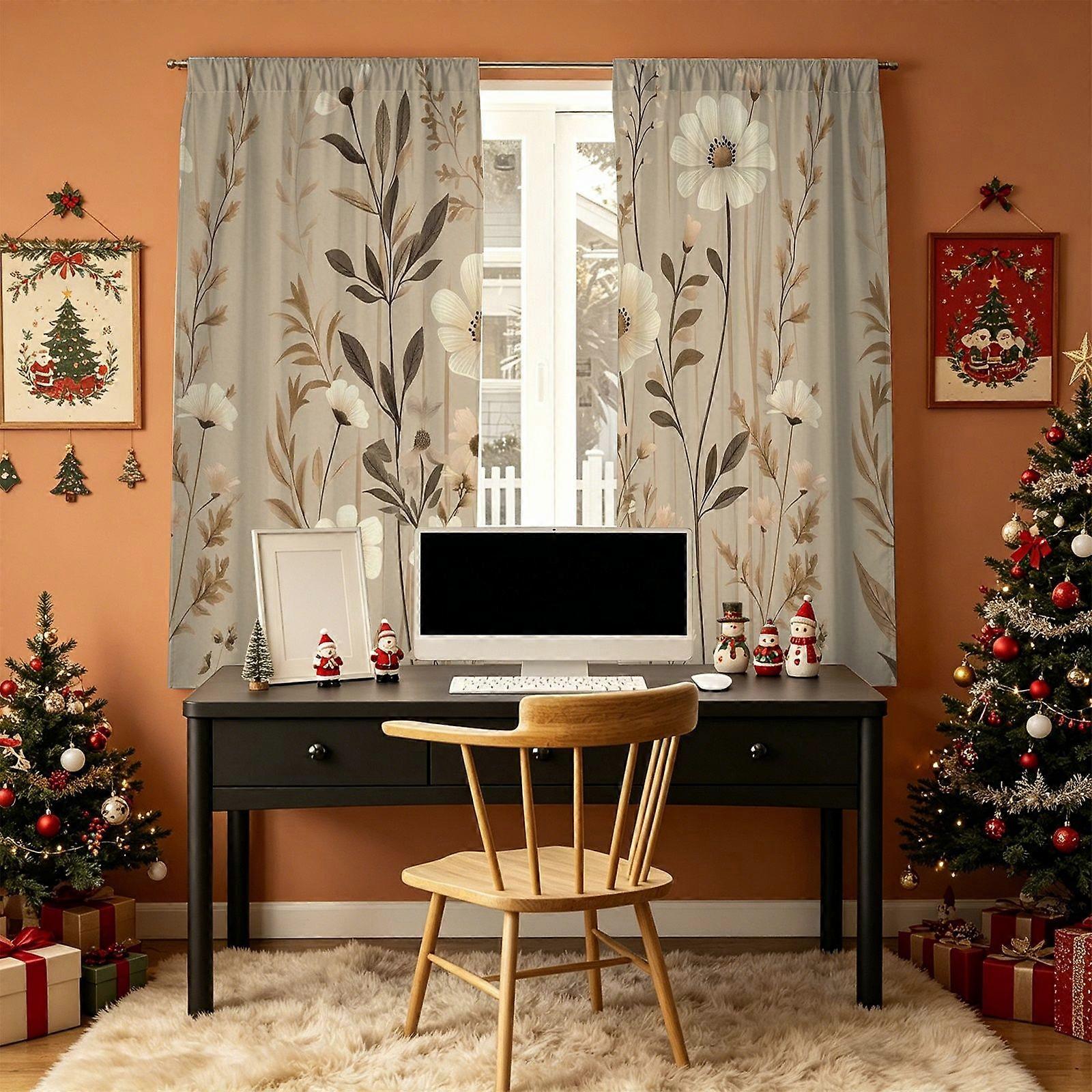 floral Pattern Curtain